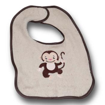 Kapuzenbadetuch Affe auf beige